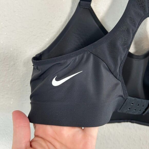 Nike Rival Women's High-Support Sports Bra 36C Black Athletic - Picture 5 of 7